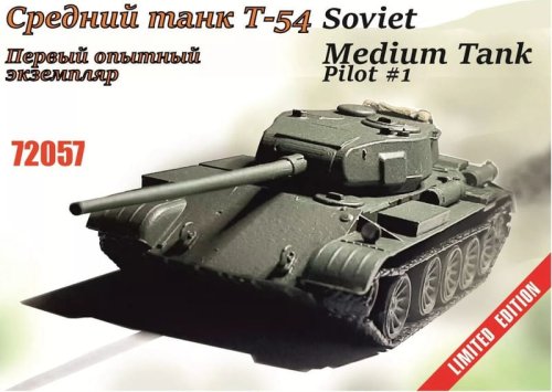 Przejdź do produktu Zebrano 72057 - 1:72 T-54 Soviet Medium Tank Pilot #1 Limited Edition