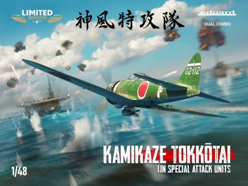 Przejdź do produktu Eduard 11184 - 1:48 Kamikaze Tokkôtai Special Attack Units A6M5 Zero & A6M2-K Dual Combo Limited Edition