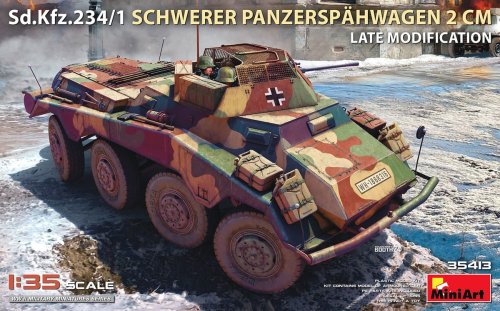 Przejdź do produktu Miniart 35413 - 1:35 Sd.Kfz.234/1 Schwerer Panzerspähwagen 2 cm Late Modification