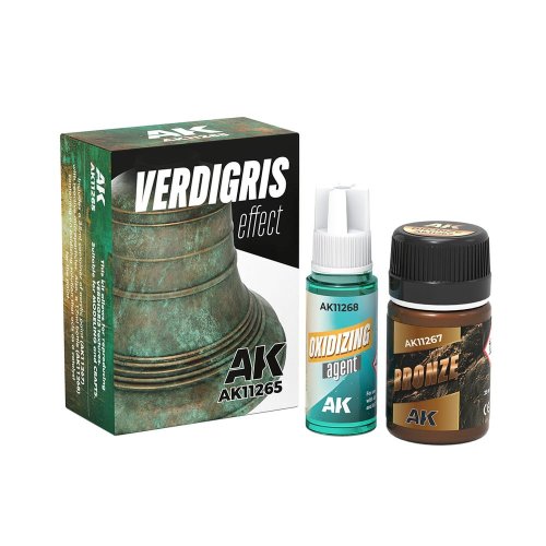 Przejdź do produktu AK Interactive 11265 - Zestaw do wykonywania zielonej patyny Verdigris Effect