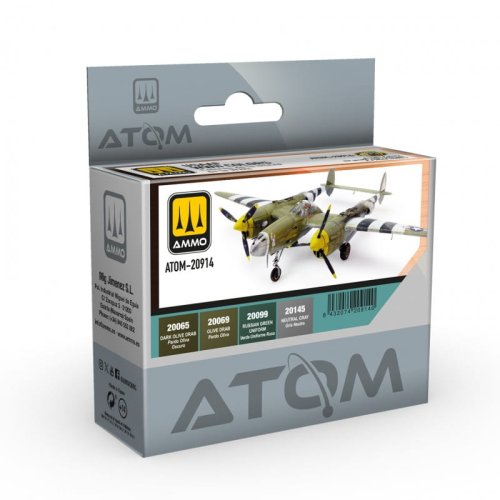 Przejdź do produktu Ammo Mig 20914 - Zestaw farb Atom USAAF WWII Colors