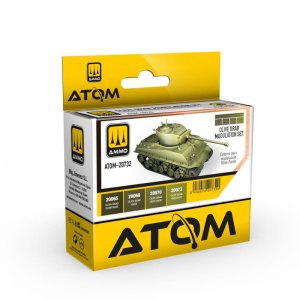Ammo Mig 20732 - Zestaw farb Atom Olive Drab Modulation