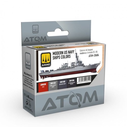 Przejdź do produktu Ammo Mig 20604 - Zestaw farb Atom Modern US Navy Ships Colors