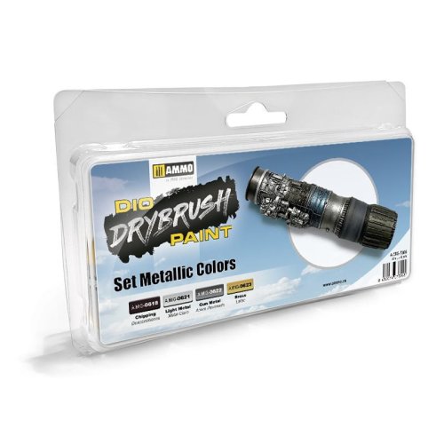 Przejdź do produktu Ammo Mig 7305 - Zestaw farb do techniki suchego pędzla Metallic Colors
