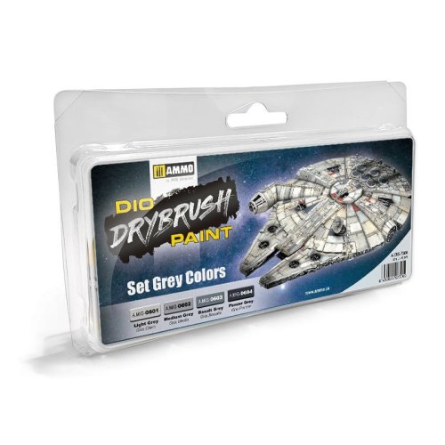 Przejdź do produktu Ammo Mig 7300 - Zestaw farb do techniki suchego pędzla Grey Colors