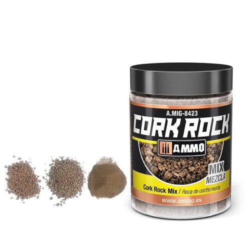Przejdź do produktu Ammo Mig 8423 - Posypka z mielonego korka do makiet, mix 100 ml