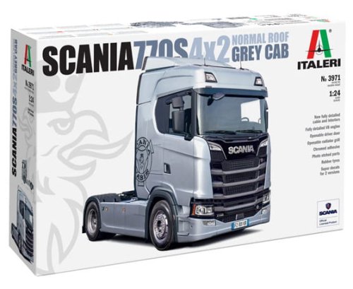 Przejdź do produktu Italeri 3971 - 1:24 Scania 770S 4x2 Normal Roof Grey Cab