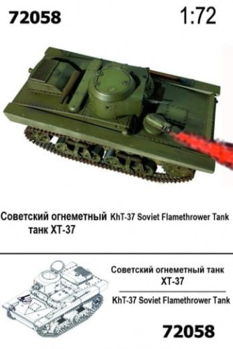 Przejdź do produktu Zebrano 72058 - 1:72 KhT-37 Soviet Flamethrower Tank