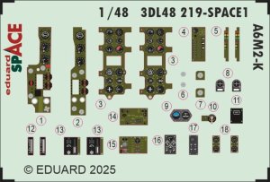 Eduard 3DL48219 - 1:48 A6M2-K Space 3D Decals + PE