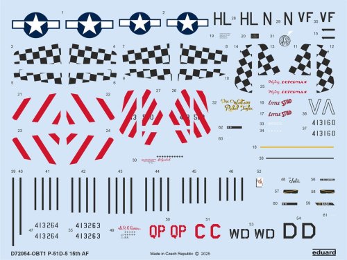 Przejdź do produktu Eduard D72054 - 1:72 P-51D-5 15th AF