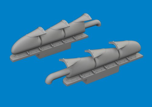 Przejdź do produktu Eduard 672409 - 1:72 Spitfire Mk.V three-stacks exhaust fishtail Print 3D
