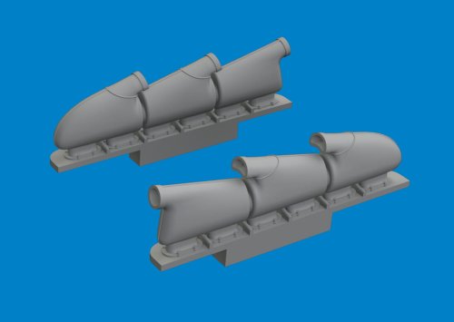 Przejdź do produktu Eduard 672408 - 1:72 Spitfire Mk.V three-stacks exhaust rounded Print 3D