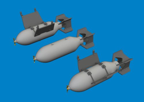 Przejdź do produktu Eduard 6481079 - 1:48 P-40 500lb M64 US bombs