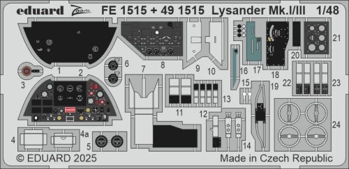 Przejdź do produktu Eduard FE1515 - 1:48 Lysander Mk.I/III