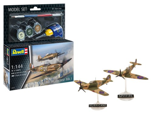 Przejdź do produktu Revell 63771 - 1:144 Spitfire Ia & Hurricane modele z farbami