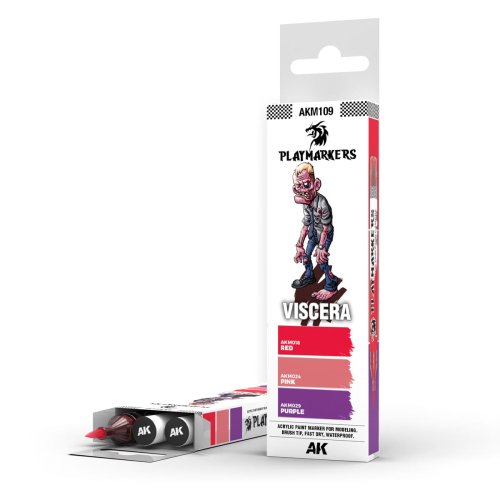 Przejdź do produktu AK Interactive AKM109 - Zestaw 3 markerów do malowania figurek Playmarkers Viscera
