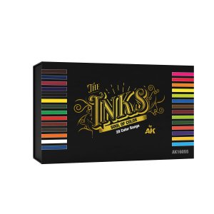 AK Interactive 16055 - Zestaw tuszy do cieniowania Special Box Full Range Inks