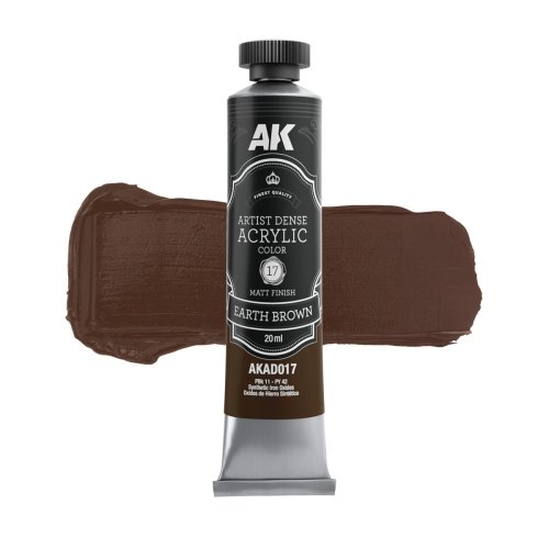 Przejdź do produktu AK Interactive AD017 - Artystyczna gęsta farba akrylowa Earth Brown 20 ml