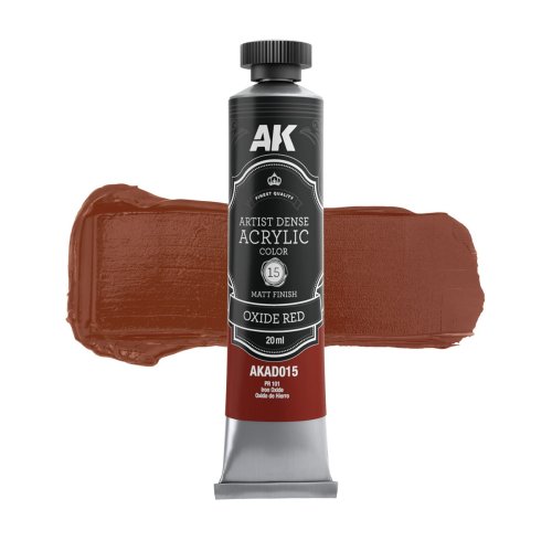 Przejdź do produktu AK Interactive AD015 - Artystyczna gęsta farba akrylowa Oxide Red 20 ml
