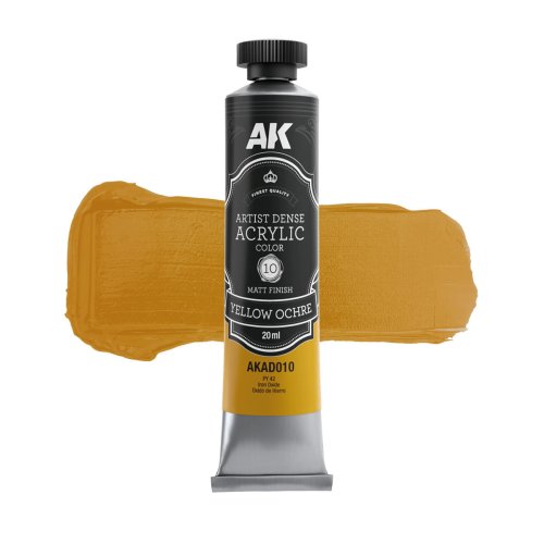 Przejdź do produktu AK Interactive AD010 - Artystyczna gęsta farba akrylowa Yellow Ochre 20 ml