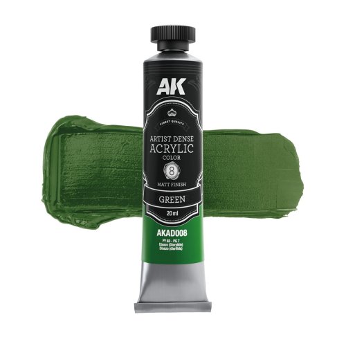 Przejdź do produktu AK Interactive AD008 - Artystyczna gęsta farba akrylowa Green 20 ml