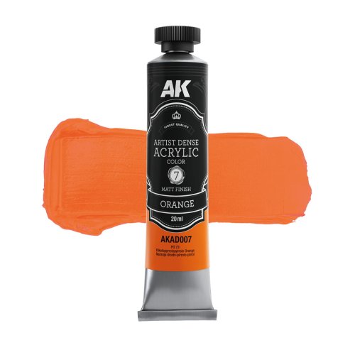 Przejdź do produktu AK Interactive AD007 - Artystyczna gęsta farba akrylowa Orange 20 ml