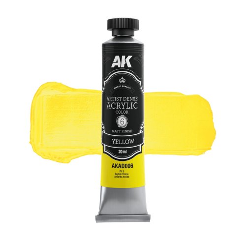 Przejdź do produktu AK Interactive AD006 - Artystyczna gęsta farba akrylowa Yellow 20 ml