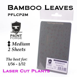 Paint Forge PFLCP2M - Liście bambusowe wycinane laserowo rozmiar Medium
