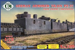 Unimodels UM-MT 709 - 1:72 German Armored Train PZ-27 From Trophy Components