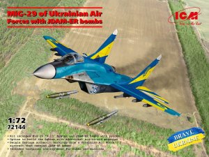 ICM 72144 - 1:72 MiG-29 of Ukrainian Air Forces with JDAM-ER Bombs