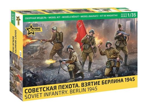 Przejdź do produktu Zvezda 3718 - 1:35 Soviet Infantry Berlin 1945