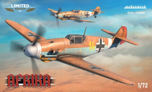 Przejdź do produktu Eduard 2112 - 1:72 Afrika Messerschmitt Bf 109F-4/G-2/G-4 Limited Edition Dual Combo