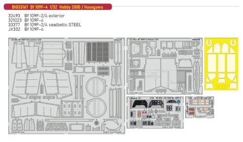 Przejdź do produktu Eduard BIG33167 - 1:32 Bf 109F-4