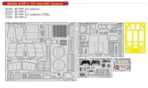 Przejdź do produktu Eduard BIG33166 - 1:32 Bf 109F-2