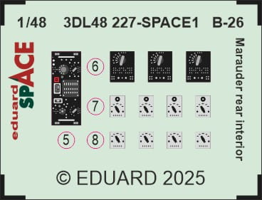 Przejdź do produktu Eduard 3DL48227 - 1:48 B-26 Marauder rear interior Space 3D Decals + PE