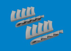 Eduard 6481073 - 1:48 Mosquito exhaust stacks Print 3D