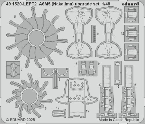 Przejdź do produktu Eduard 491520 - 1:48 A6M5 Nakajima upgrade set