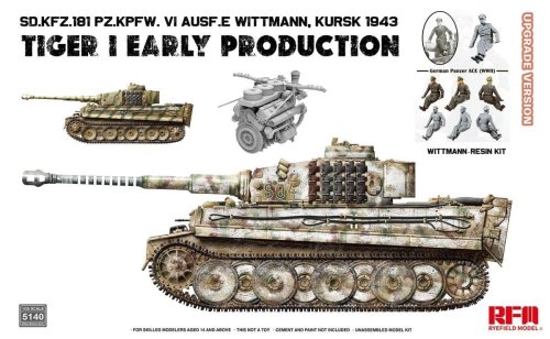 Przejdź do produktu Rye Field Model 5140 - 1:35 Tiger I Early Production Wittmann Kursk 1943 Upgrade Version