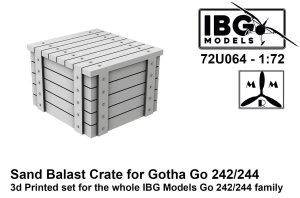 IBG 72U064 - 1:72 Sand Balast Crate for Gotha Go 242/244