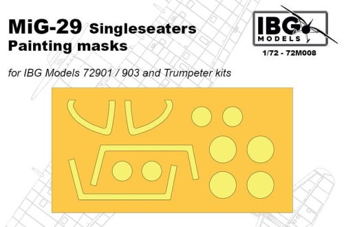 Przejdź do produktu IBG 72M008 - 1:72 MiG-29 Singleseater Painting Masks