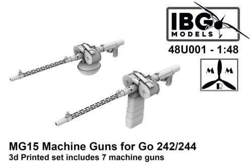 Przejdź do produktu IBG 48U001 - 1:48 MG15 Machine Guns for Gotha Go-242/244