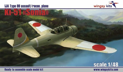 Przejdź do produktu Wingsy Kits D5-05 - 1:48 Ki-51 Sonia IJA type 99 assault recon plane