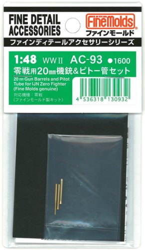 Przejdź do produktu Fine Molds AC93 - 1:48 Replacement 20mm Gun Barrels and Pitot Tube for IJN Zero Fighter