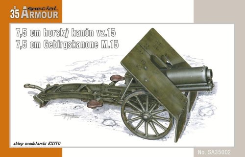 Przejdź do produktu SPECIAL HOBBY A35002 - 1:35 7,5 cm horsky kanon vz.15 / 7,5 cm Gebirgskanone M.15