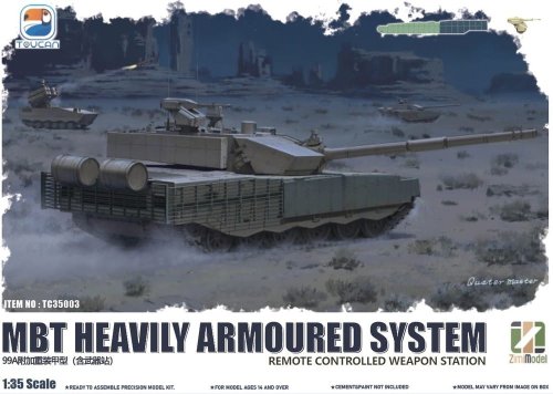 Przejdź do produktu Zimi Model Toucan TC35003 - 1:35 China MBT ZTZ-99A Heavily Armoured System & Remote Controlled Weapon Station