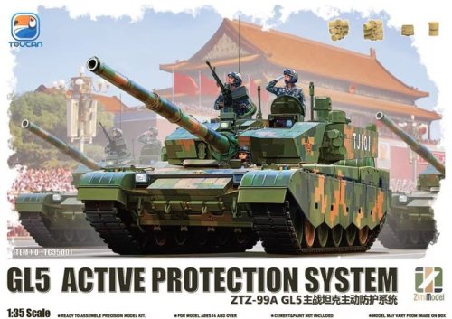 Przejdź do produktu Zimi Model Toucan TC35001 - 1:35 China MBT ZTZ-99A GL5 Active Protection System Early / Late Production