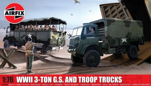 Przejdź do produktu Airfix 03306A - 1:76 WWII 3-Ton G.S. and Troop Truck