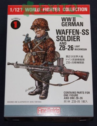 Przejdź do produktu FINE MOLDS FT1 - 1:12 W.W.II German Soldier & ZB26