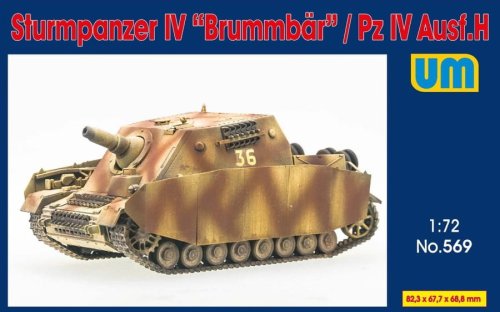 Przejdź do produktu Unimodels 569 - 1:72 Sturmpanzer IV Brummbar / Pz IV Ausf. H