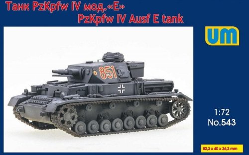Przejdź do produktu Unimodels 543 - 1:72 Pz.Kpfw IV Ausf  E Tank